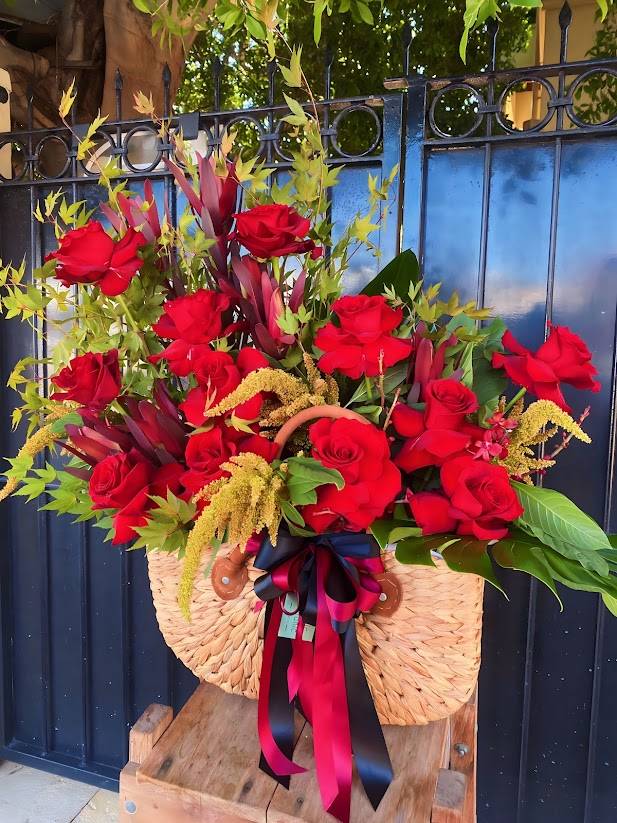 Rose Market Basket <br> Red | Pink | White - Image 2