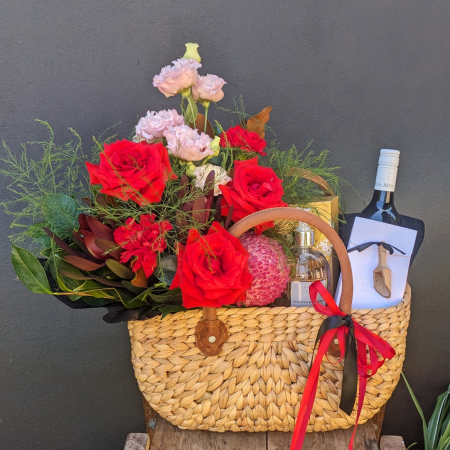 Flowers Gift Basket <br> -choose your own extras- - Image 4